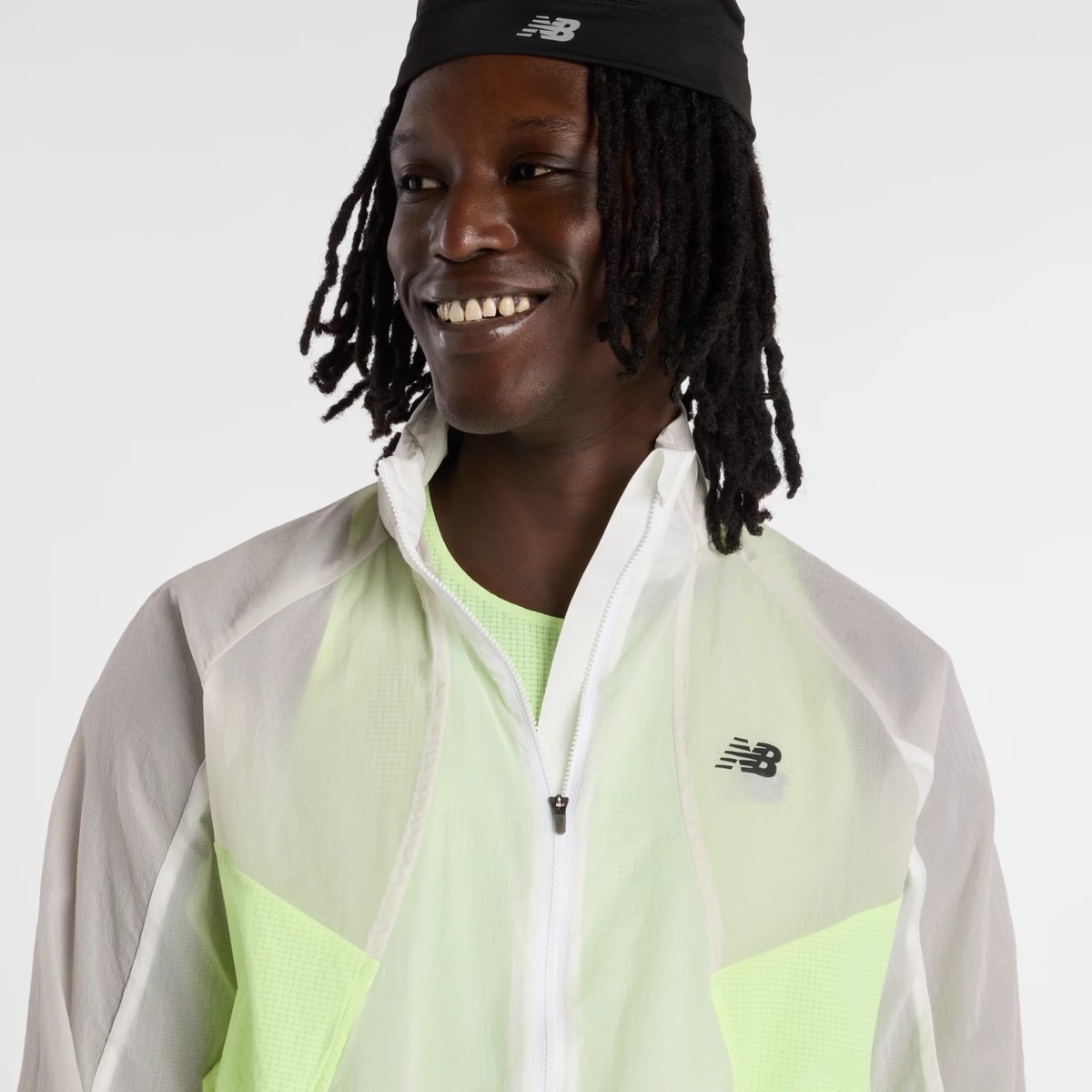 RC Jacket Veste col rond manches longues. vert - afg, NEW BALANCE