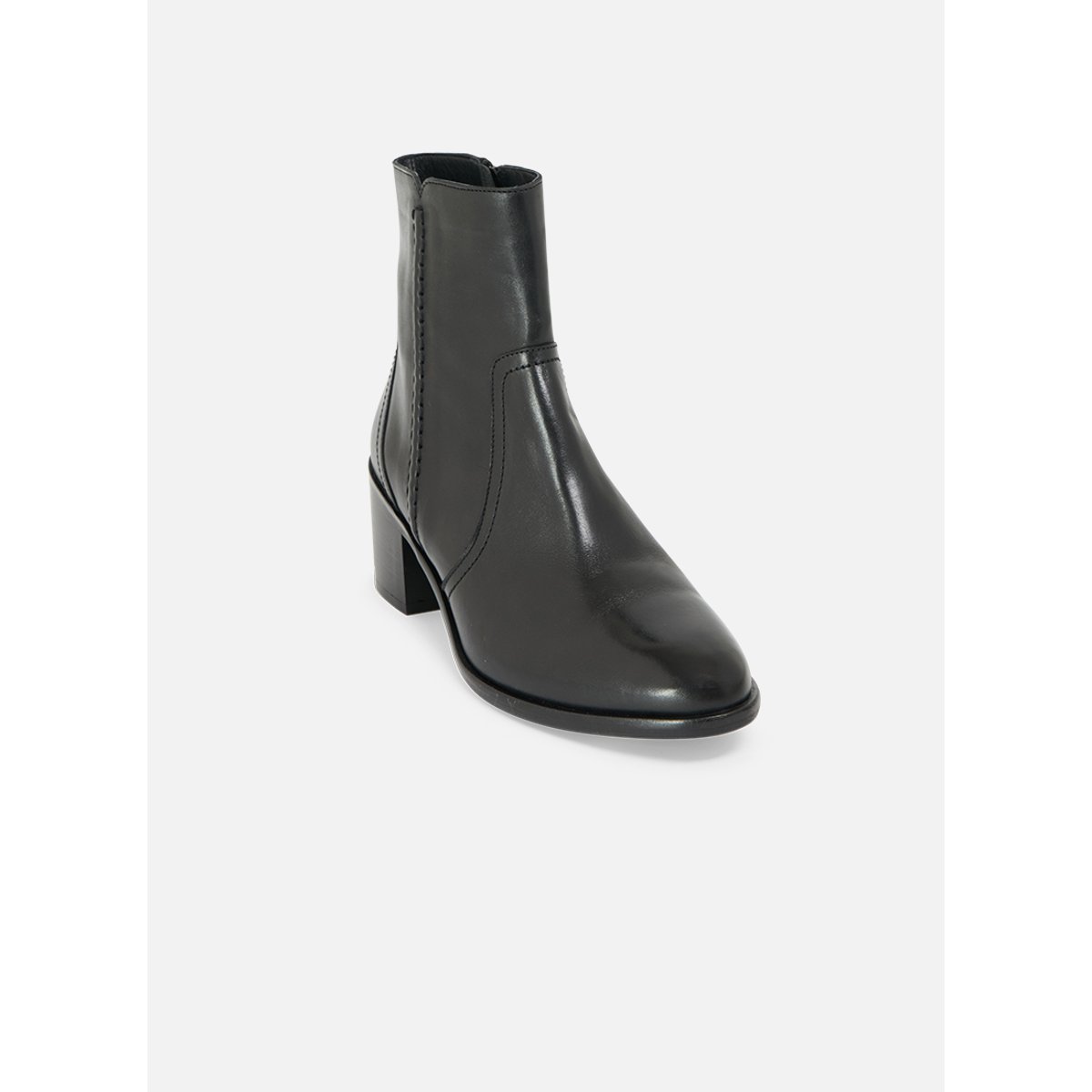 Boots À Talon en cuir SANSA noir, MELLOW YELLOW