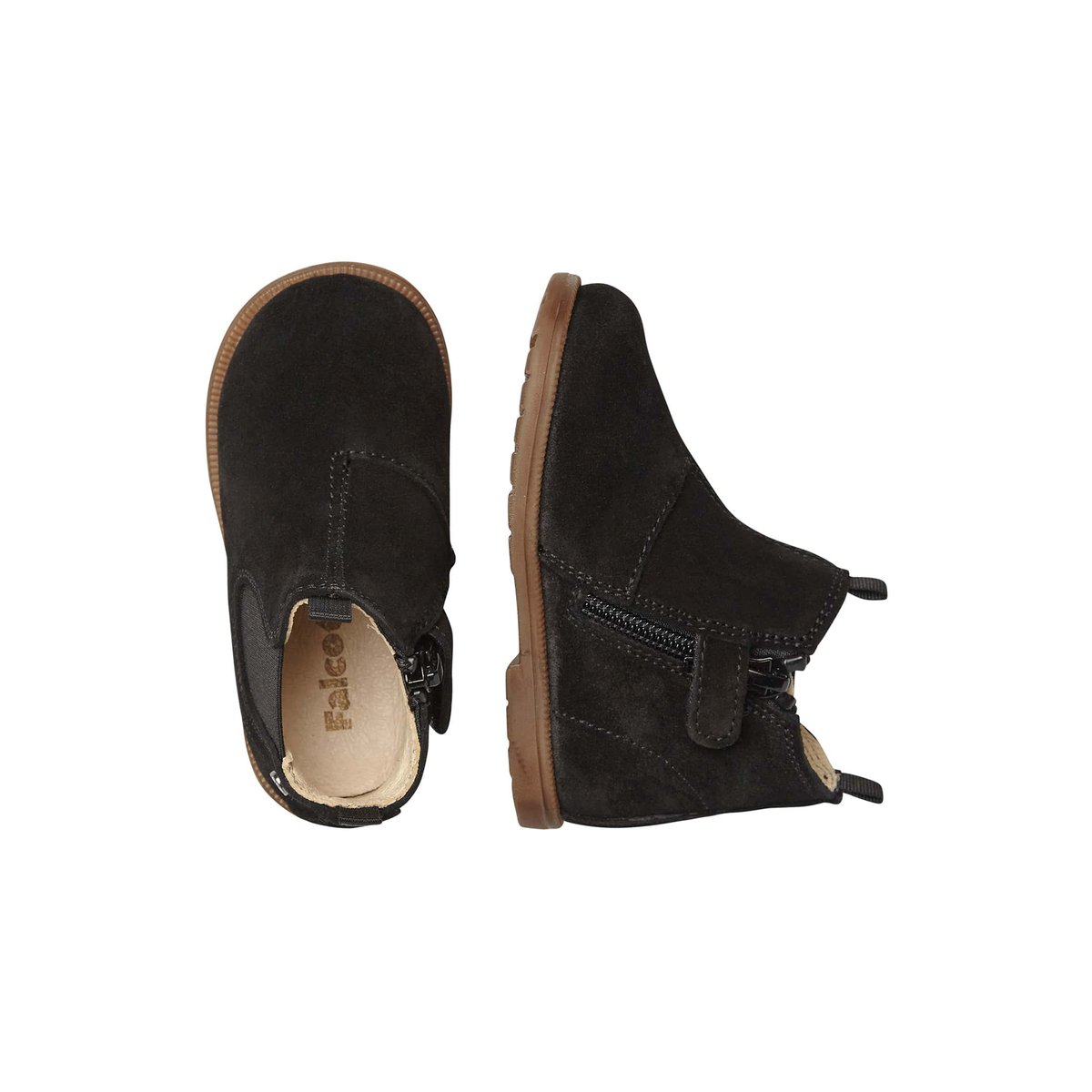 Bottine En Daim Winter Wood noir, FALCOTTO