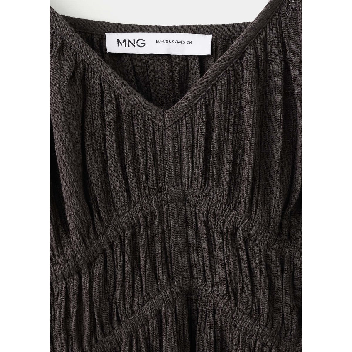 Robe plissée avec liens sur les côtés violet, MANGO TEEN