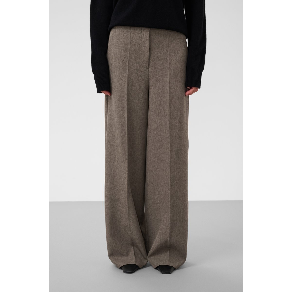 Pantalon de costume marron walnut melange, SOAKED IN LUXURY
