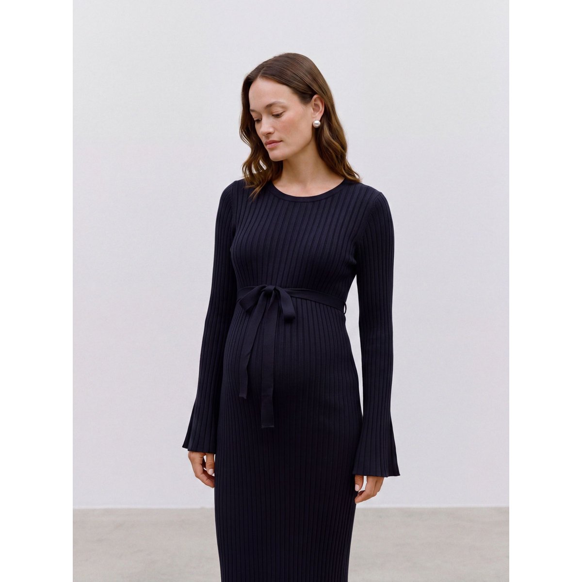 Robe En Maille navy blazer 1, MAMA LICIOUS