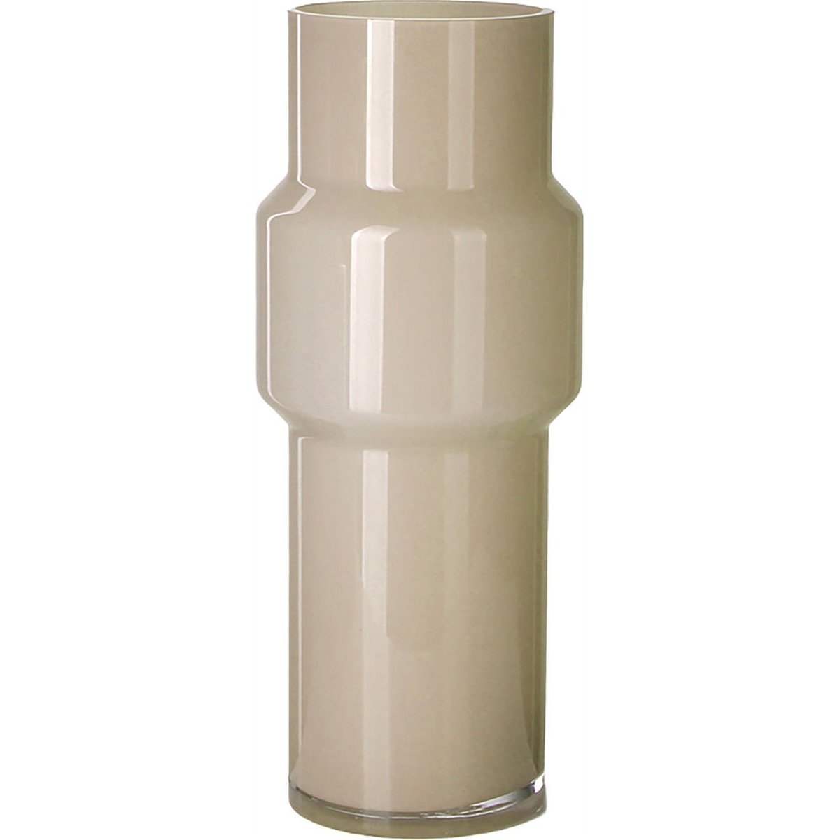 Vase soliflore en verre beige, RECOLLECTION