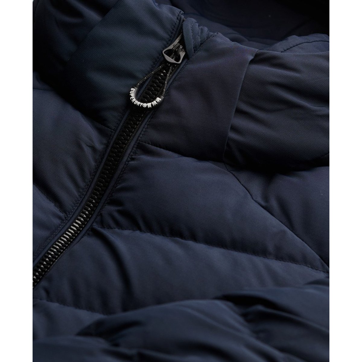 Doudoune Fuji à Capuche bleu marine éclipse, SUPERDRY