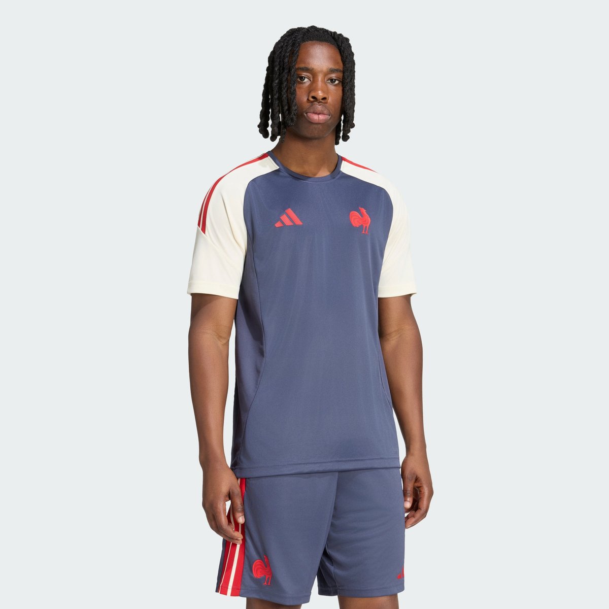 T-Shirt Performance Rugby France T-Shirt Performance Rugby France shadow navy / cream white, adidas Performance