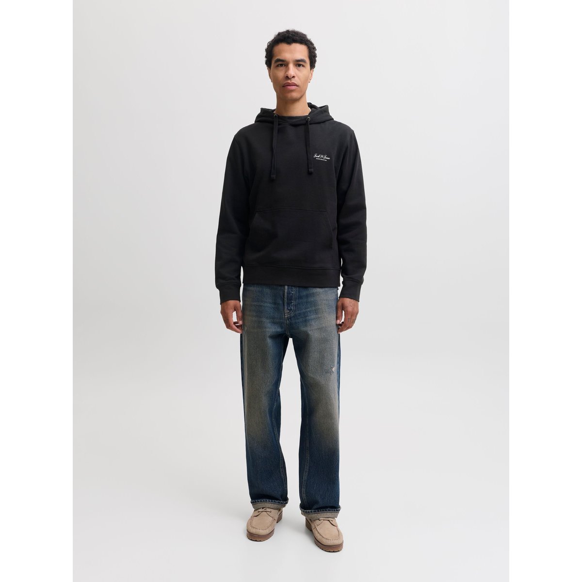 Sweat À Capuche black 1, JACK & JONES