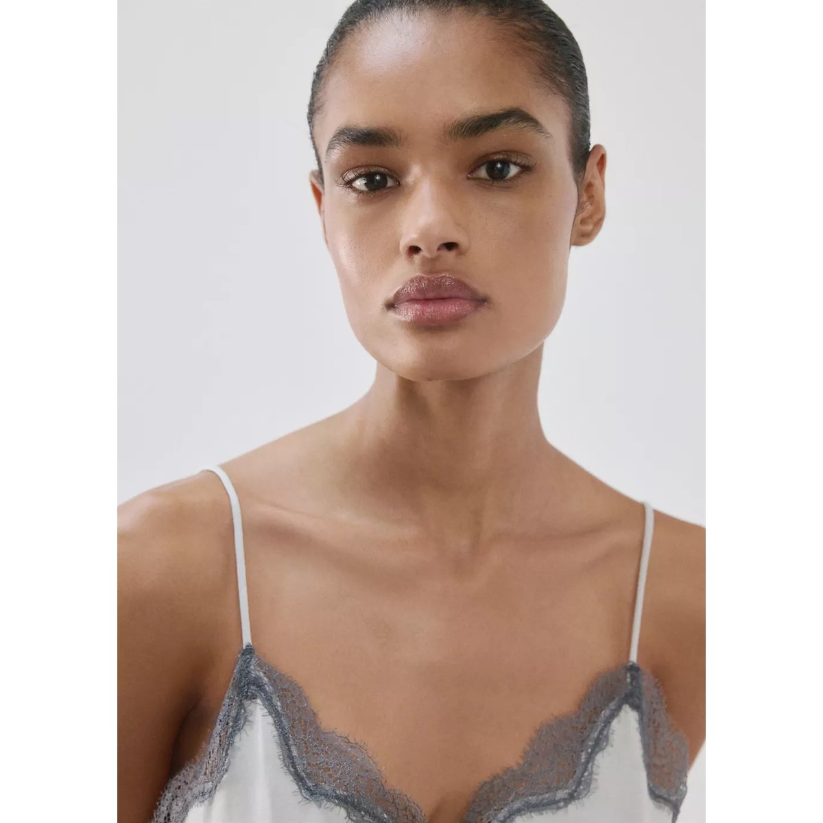 Débardeur de pyjama gris, MANGO