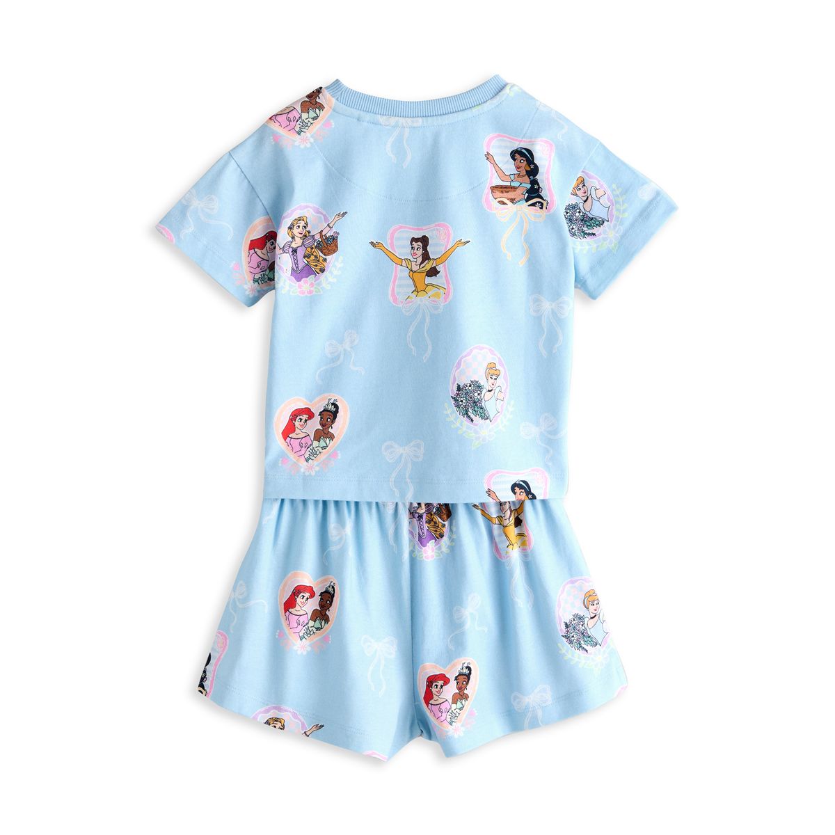 Pyjama court bleu disney princess, lot de 2 rose, NEXT