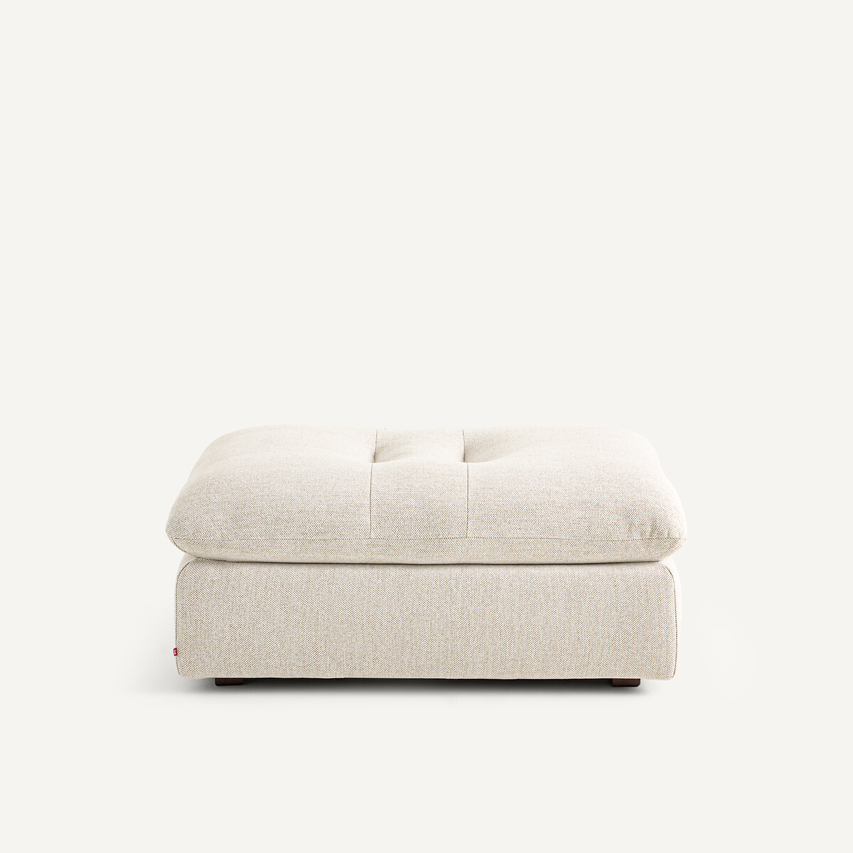 Repose-pieds modulable en tweedé, GIULIANO ivoire, AM.PM