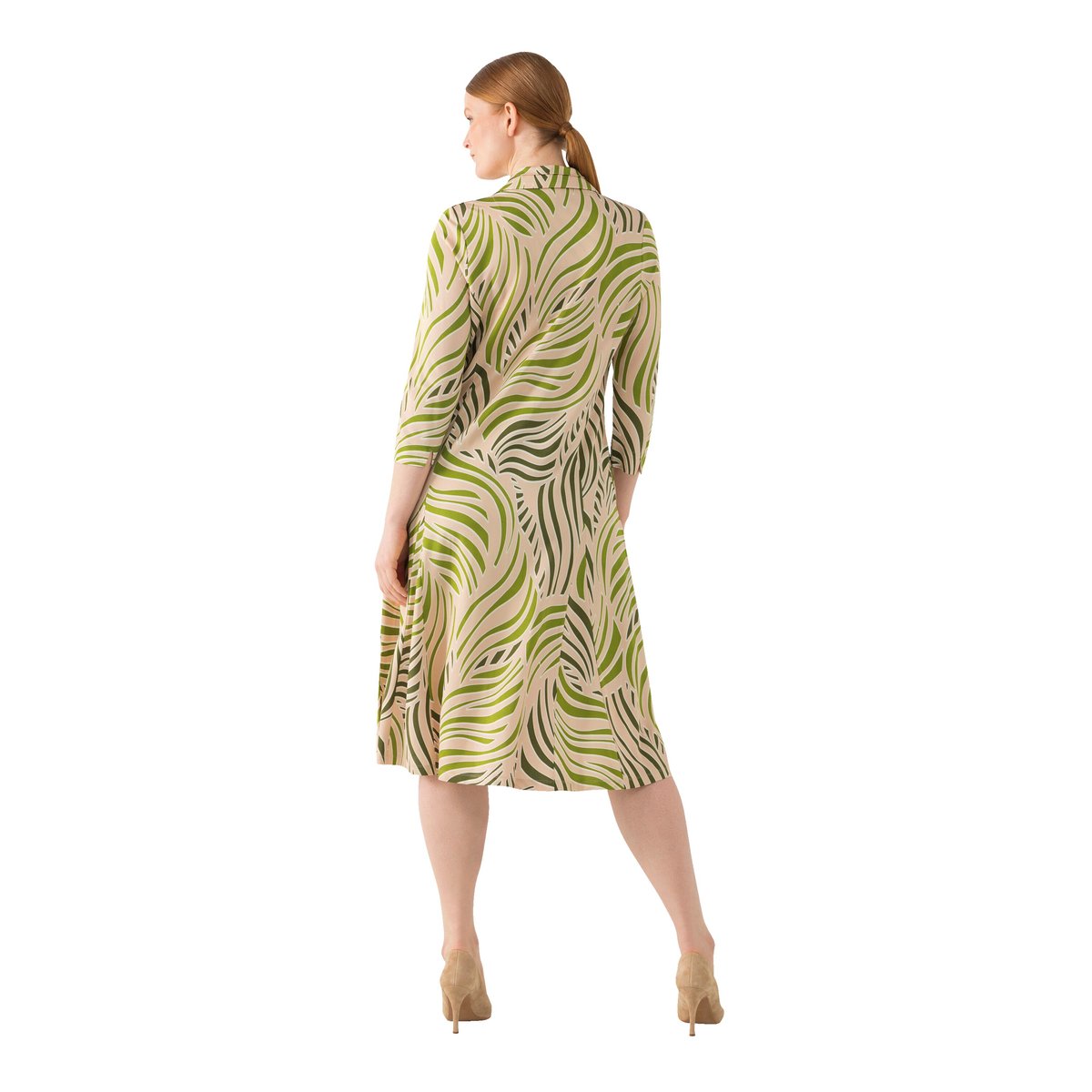 Robe au tombé fluide beige, ULLA POPKEN
