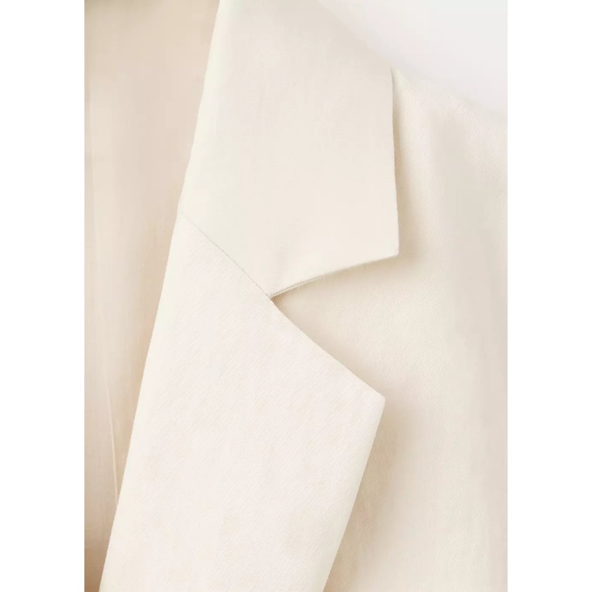 Robe courte cache-cœur écru, MANGO