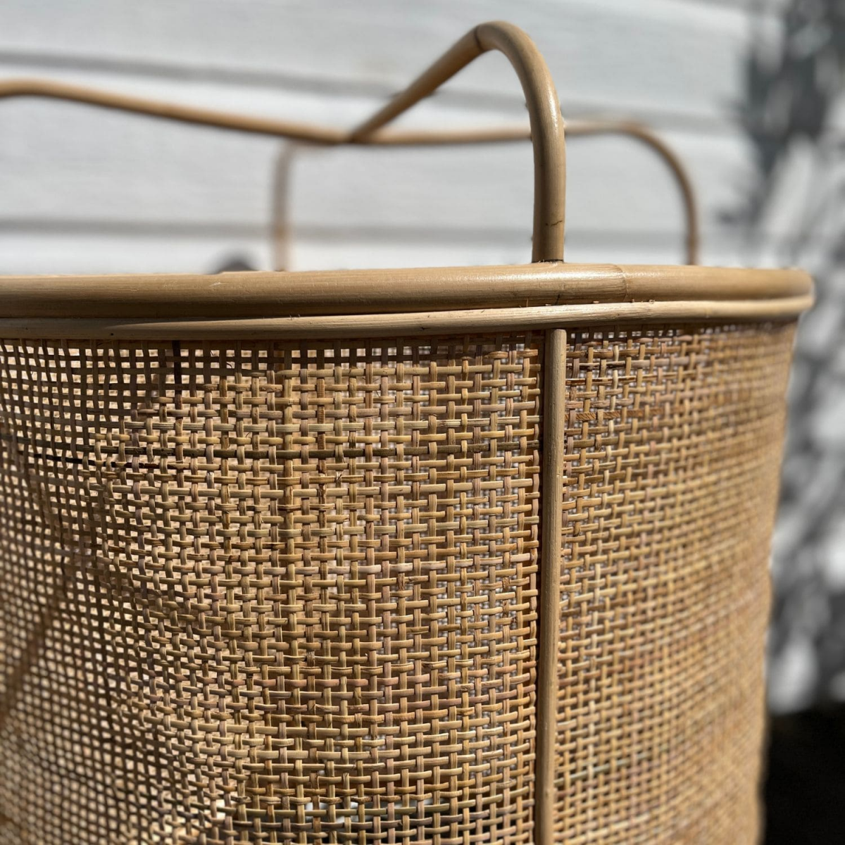 Suspension cannage et rotin 55cm - PALM naturel, SAUDARA COLLECTIONS