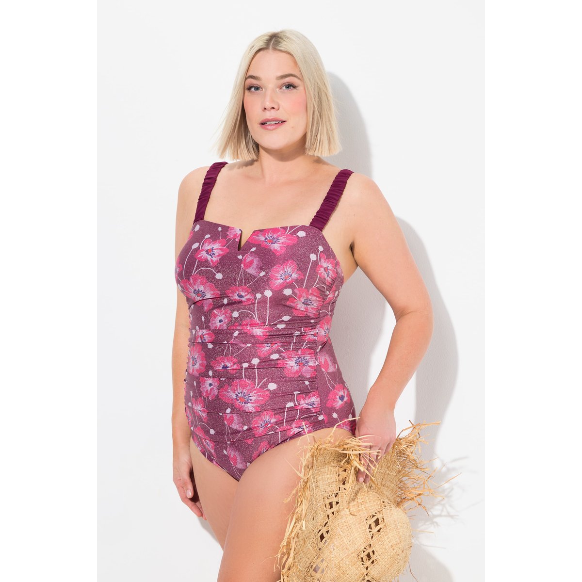 Maillot de bain à bonnets souples violet, ULLA POPKEN