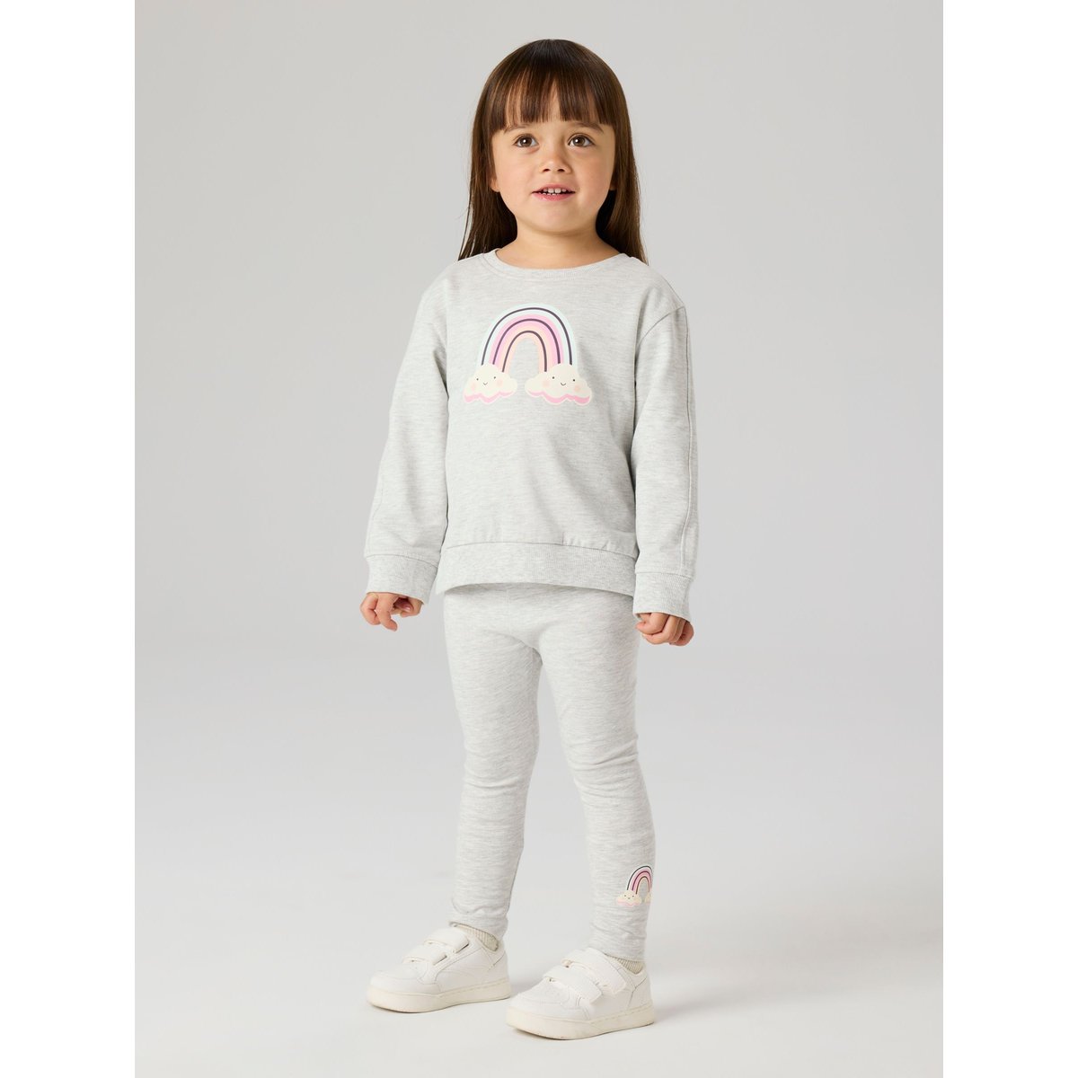 Sweat-Shirt gris - light grey melange, NAME IT