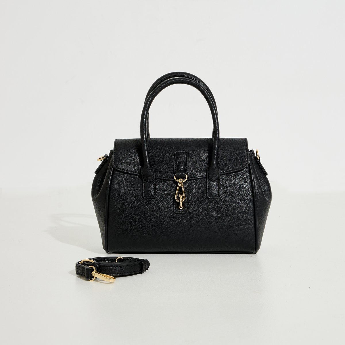 Sac à main cabas noir, GRAIN DE MALICE