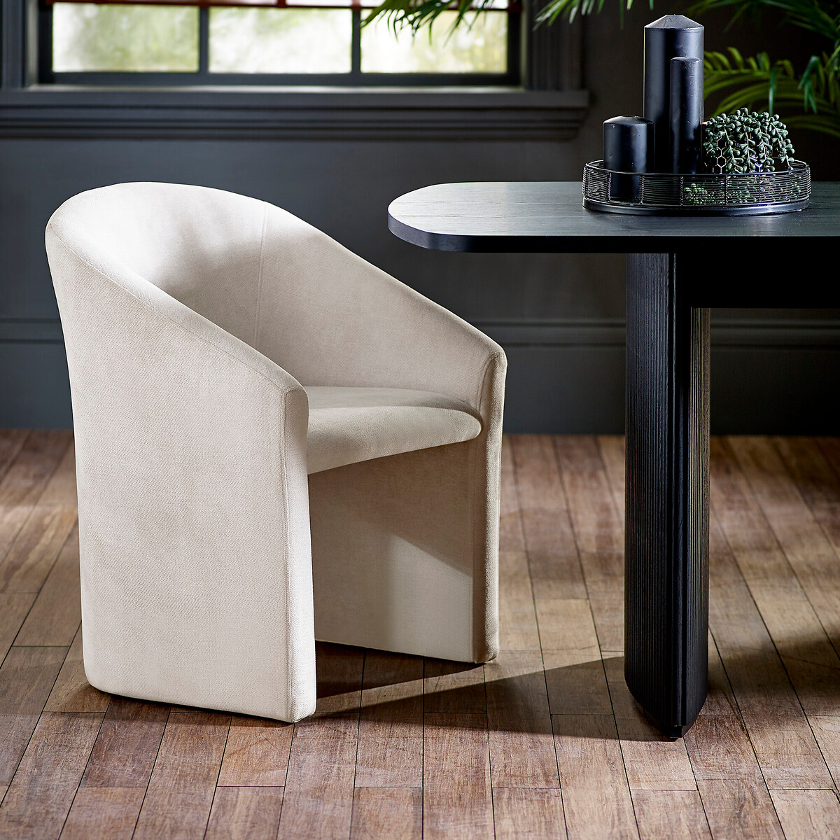 Avelio Upholstered Tub Dining Chair cream, SO'HOME