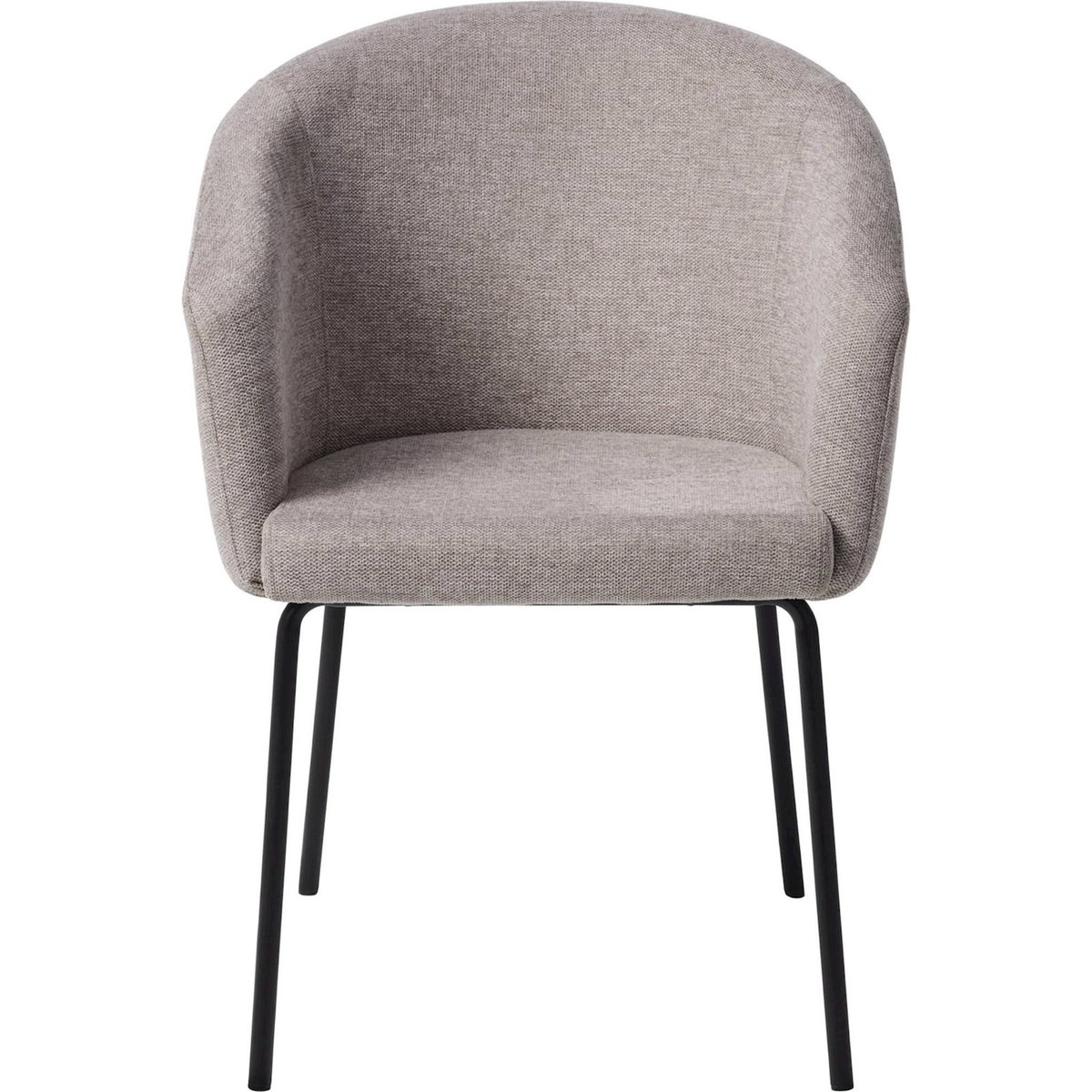 Chaise enveloppante à accoudoirs MUMMLE gris foncé, RECOLLECTION