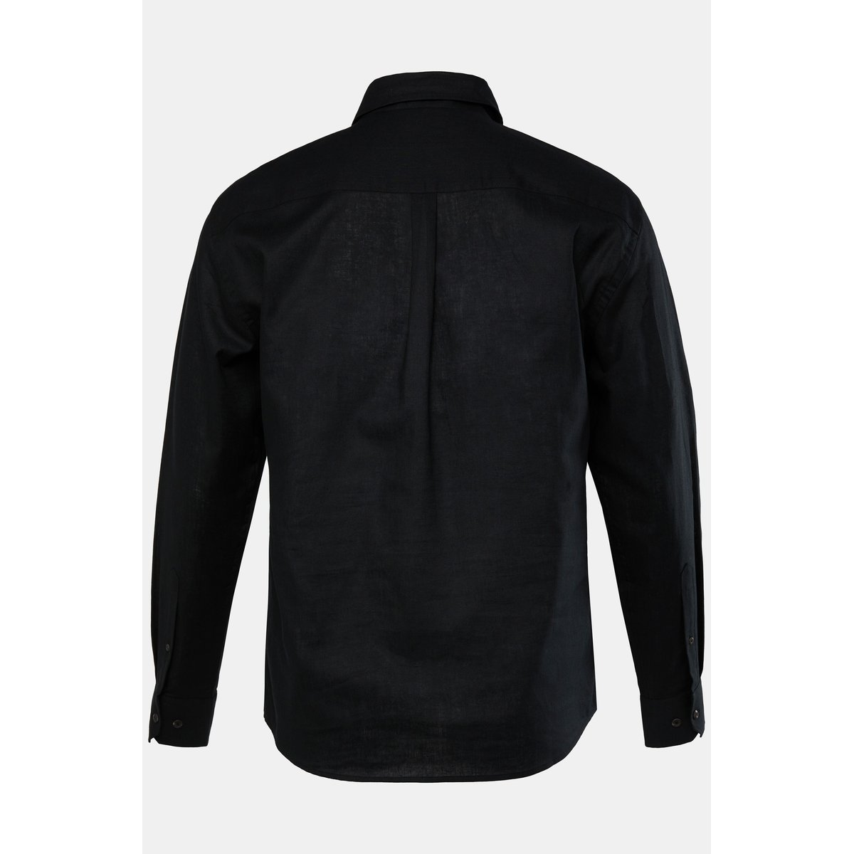 Chemise en lin mélangé noir, JP1880