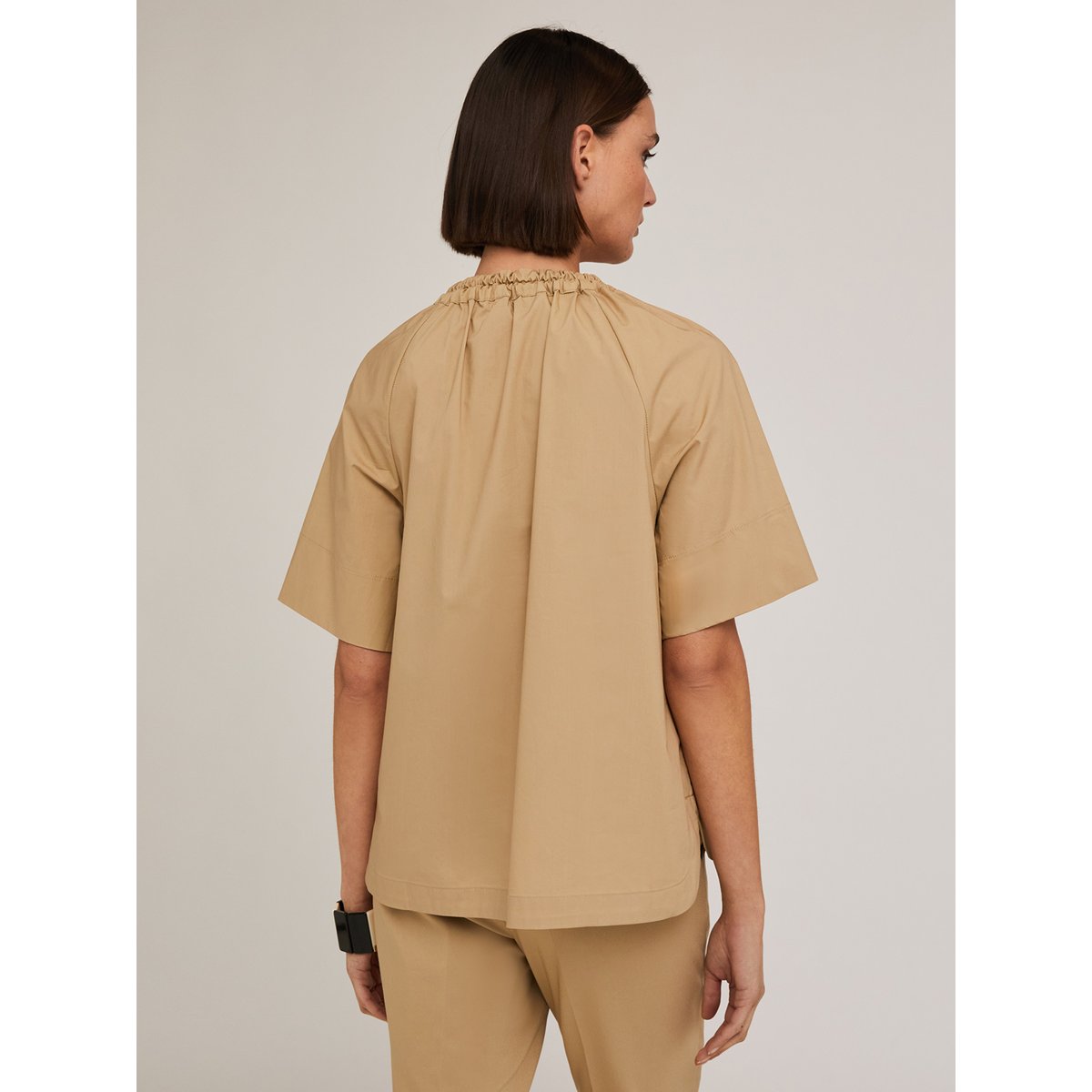 Chemise avec cordon de serrage beige, MOTIVI