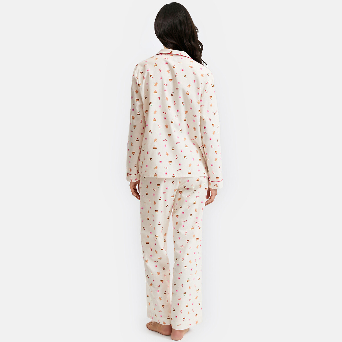 Pyjama 2 pièces en flanelle, imprimé Noël imprimé, LA REDOUTE COLLECTIONS