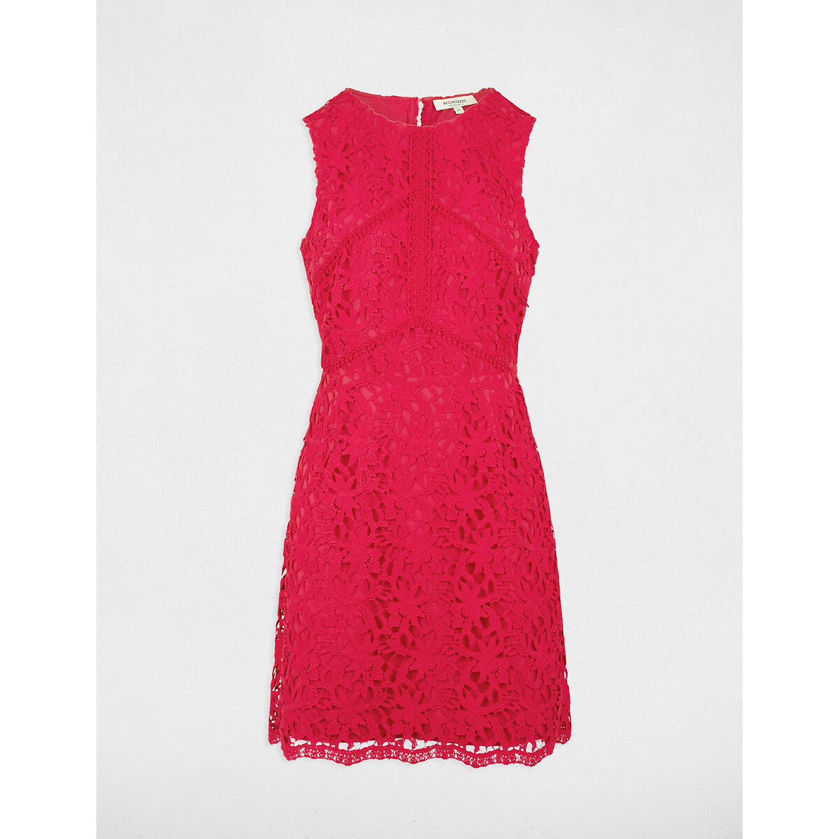 Lace Mini Shift Dress strawberry, MORGAN