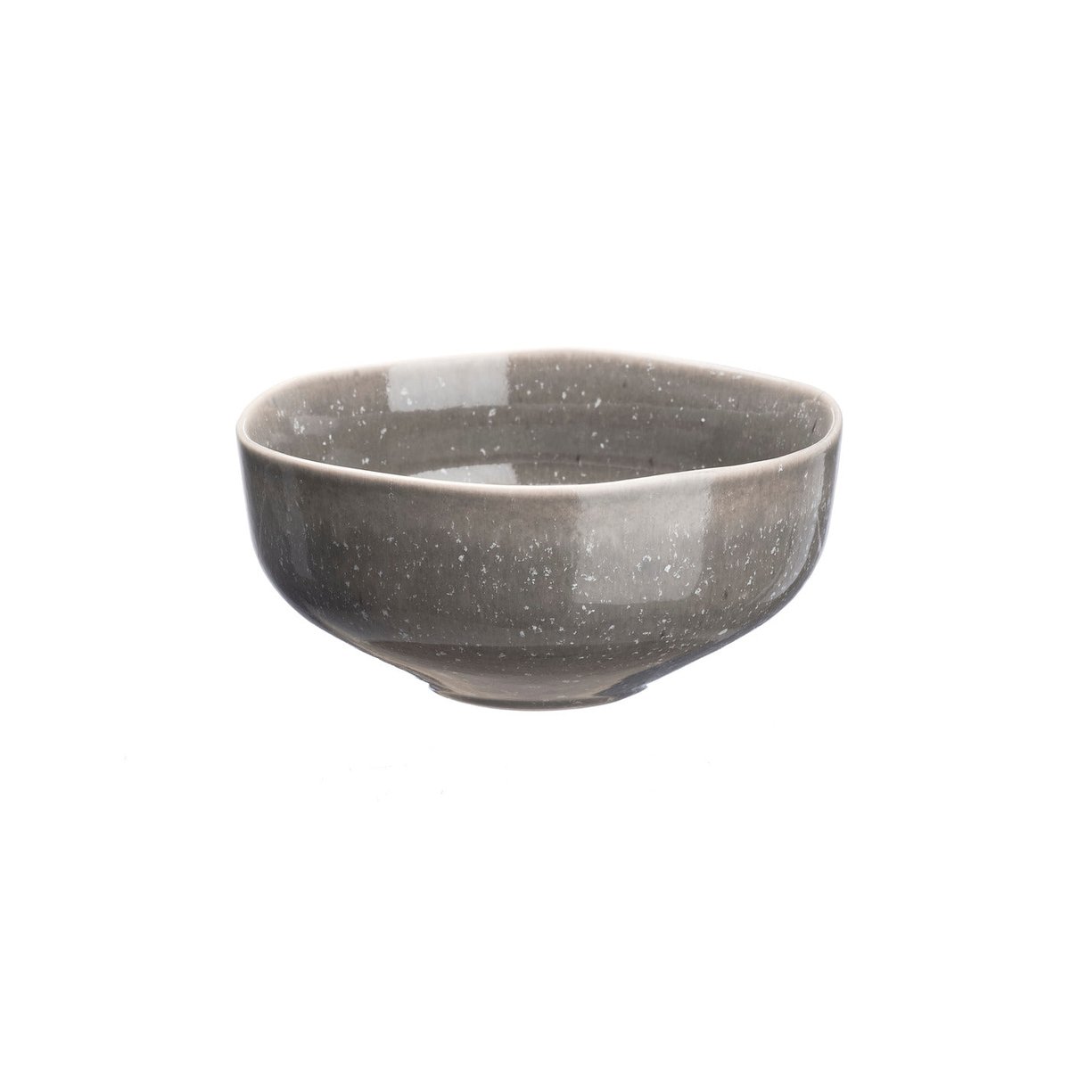 Lot de 6 bols moyens en grès, STELLAR gris anthracite, BJORN