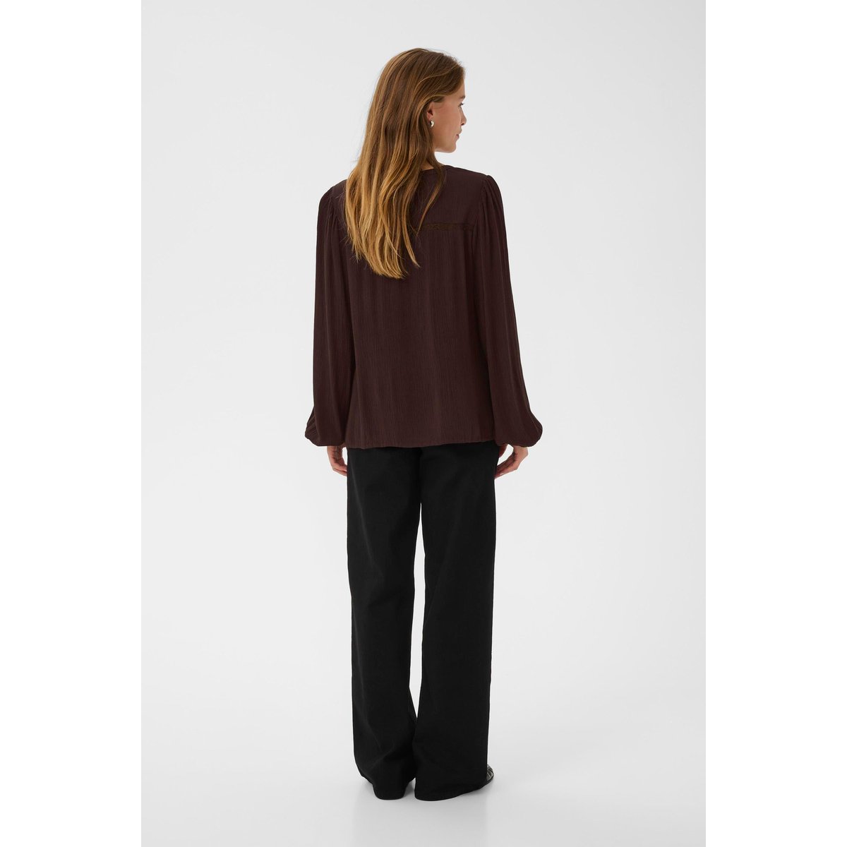 Blouse à manches longues marron black coffee, KAFFE