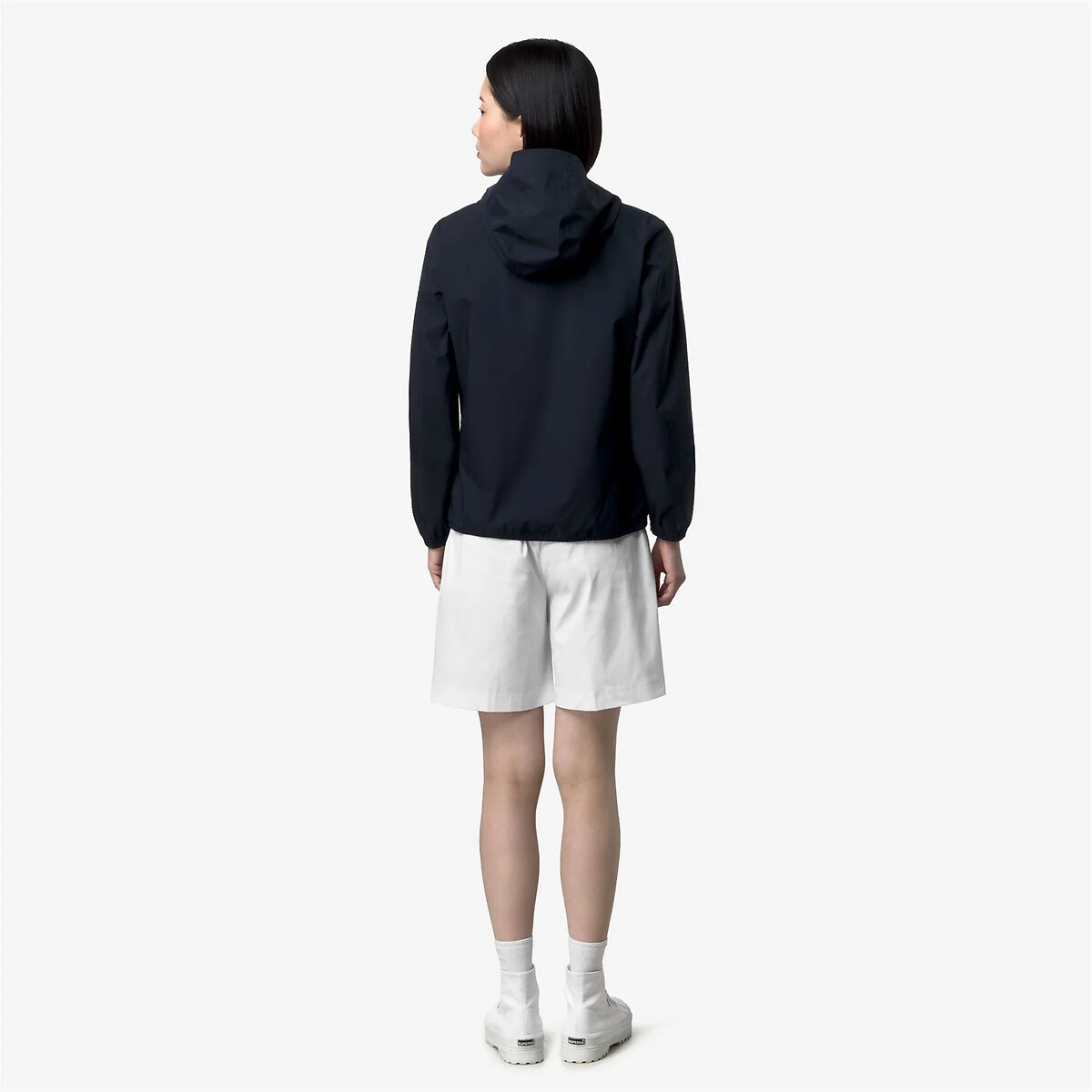 Veste à capuche, LIL 2.0 STRETCH DOT marine, K-WAY