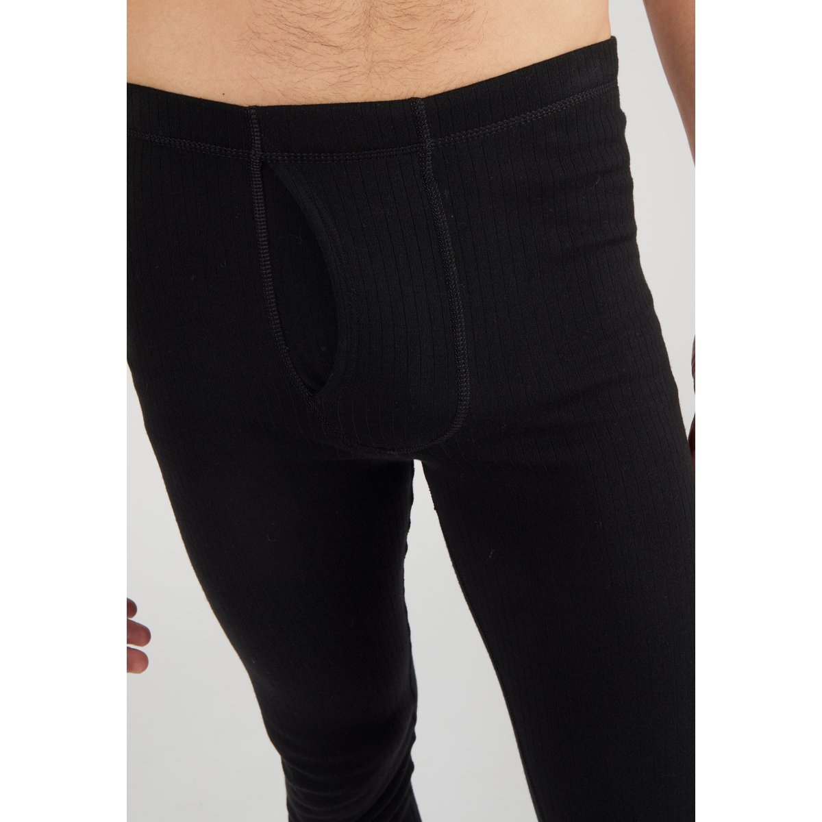 Caleçon long Interlock degrès 4 noir, DAMART