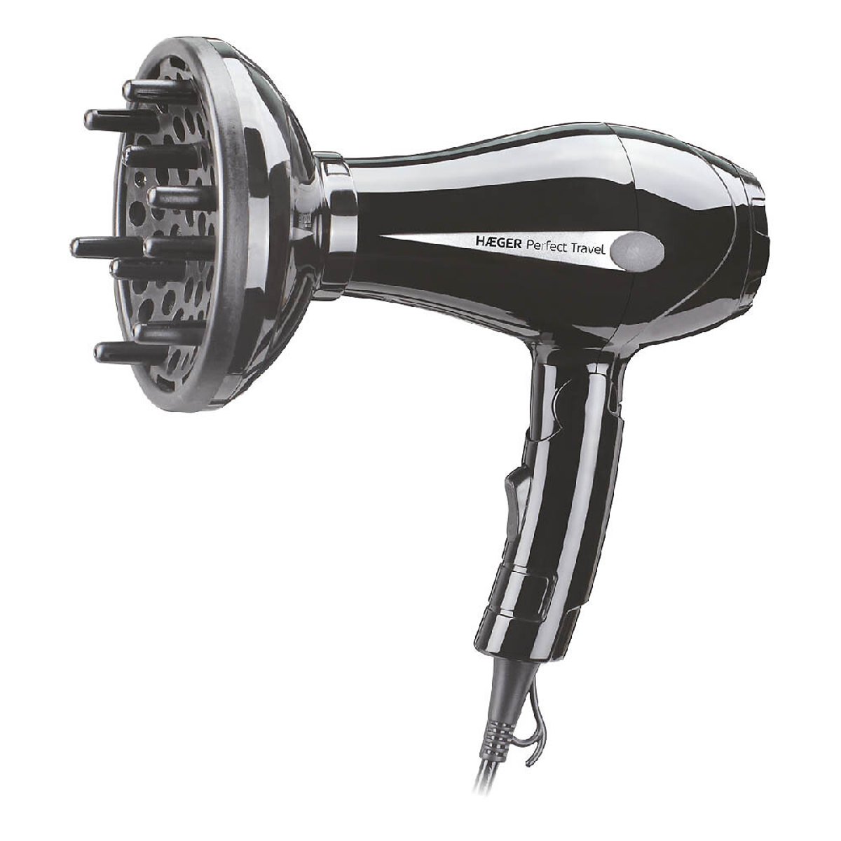 Secador de cabelo de viagem Perfect Travel , HAEGER preto , HAEGER