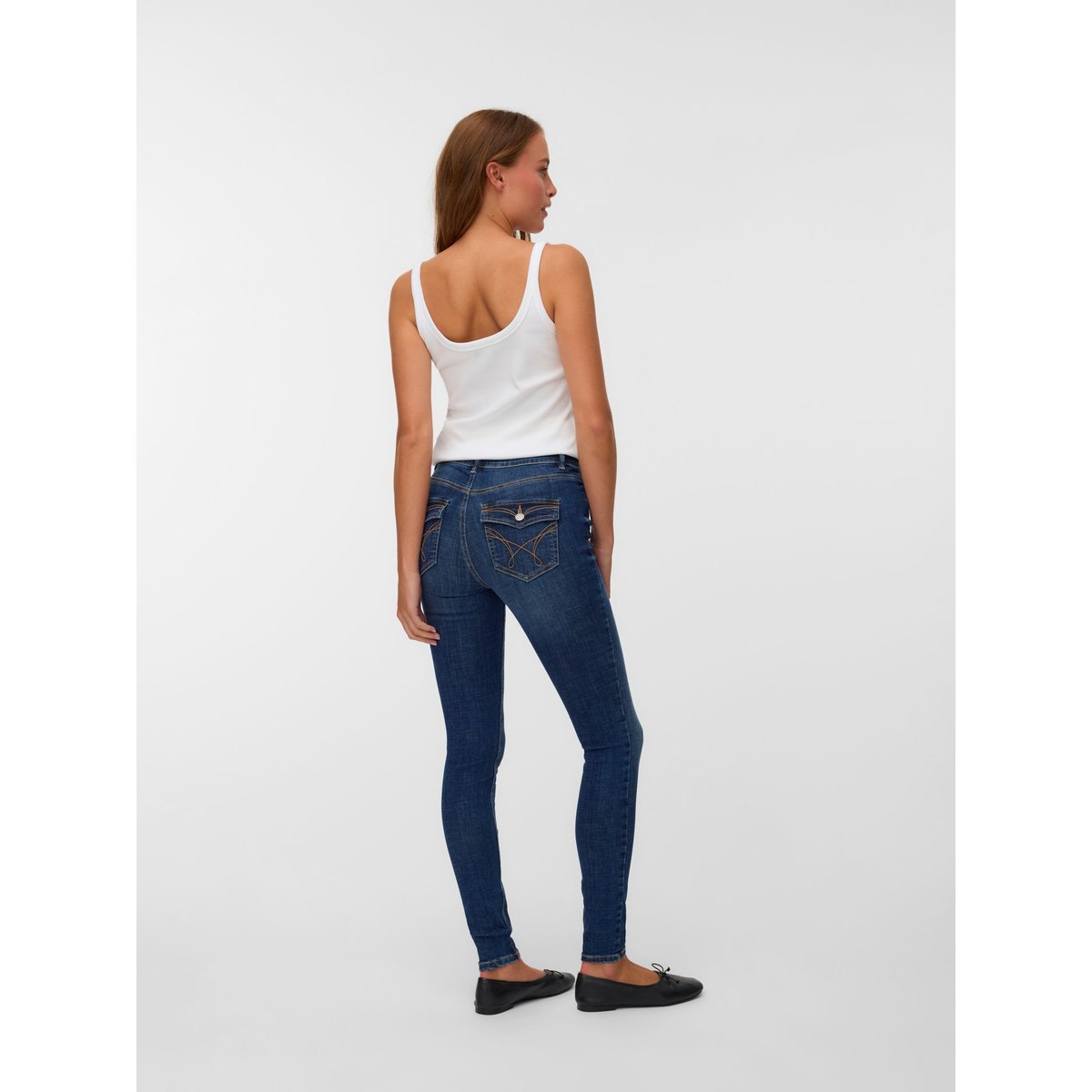Jean Skinny dark blue denim, VERO MODA