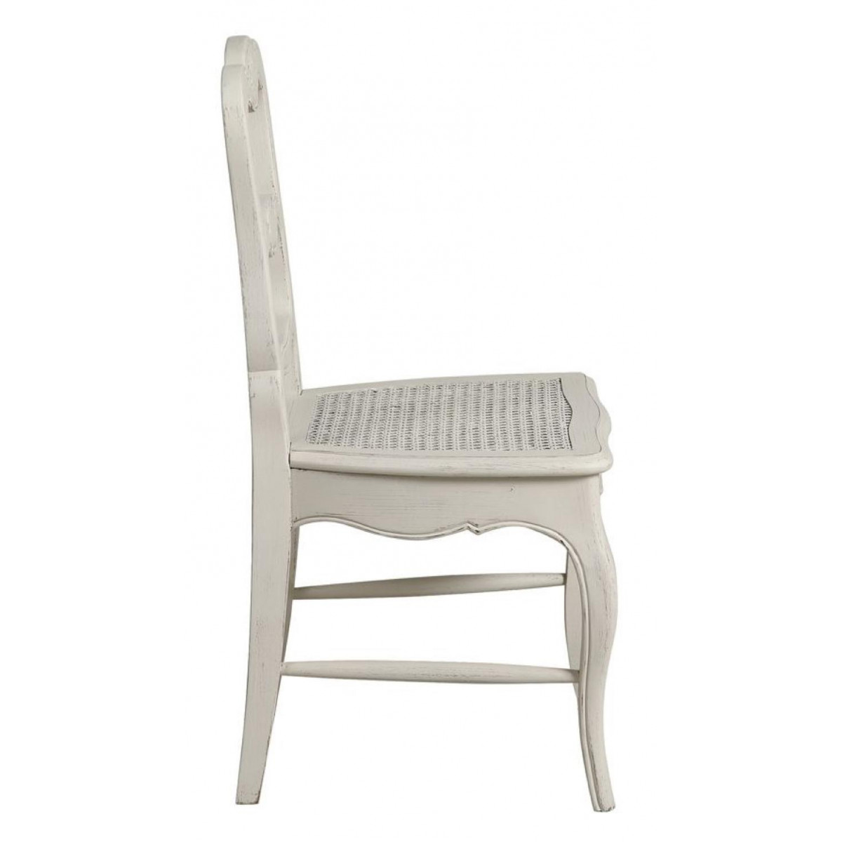 Lot de 2 chaises cannée louise - CHÂTEAU blanc, INTERIOR'S