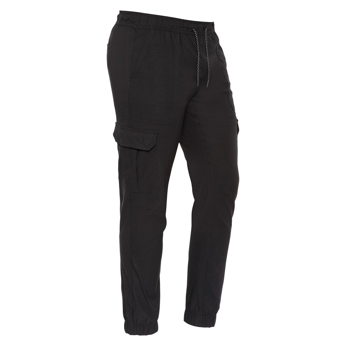 Pantalon cargo-jogger noir, SCHOTT