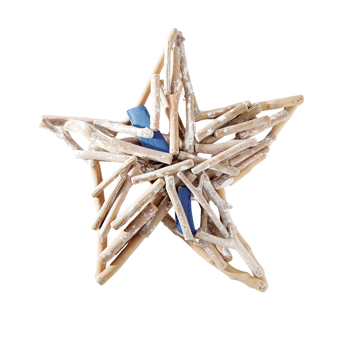 Étoile décorative en bois séché D37 MARIN crème, SIA DECO