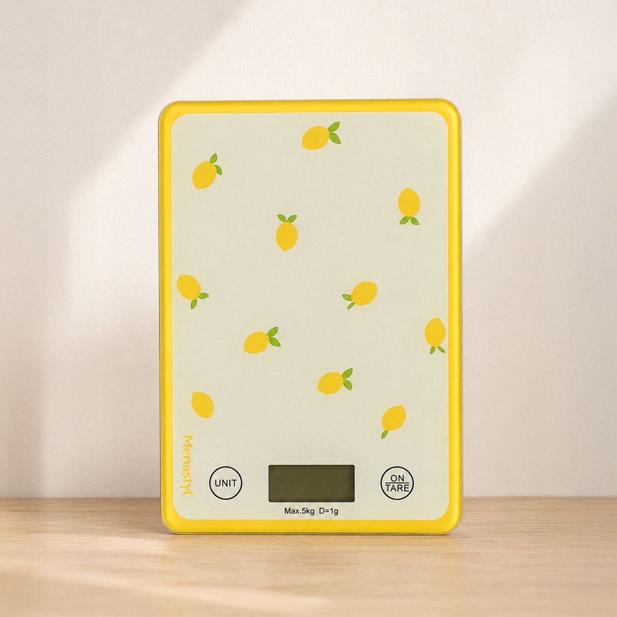 Balance de cuisine 5kg, CITRON citron, MENASTYL