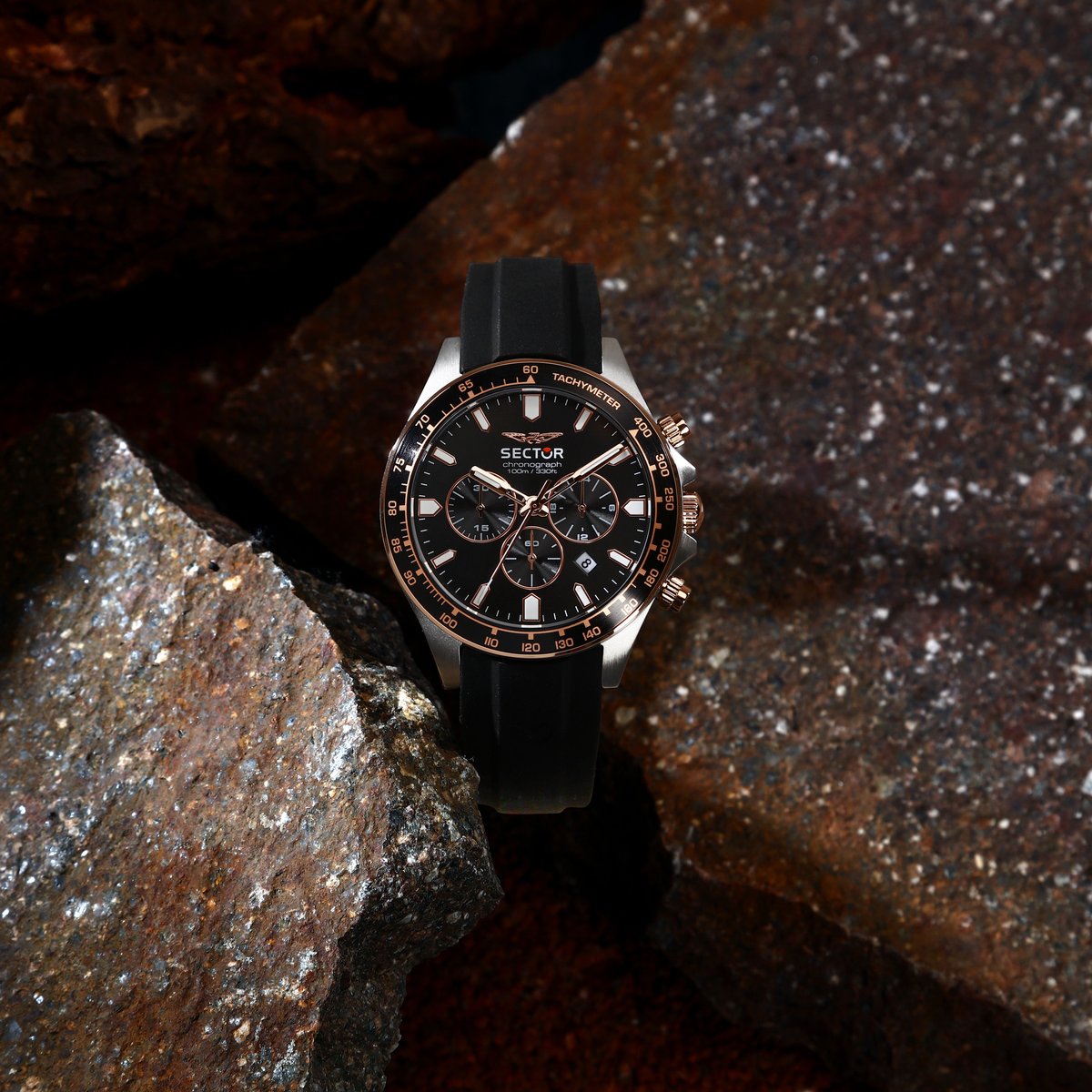 Montre-chronographe 230 noir, mat, SECTOR NO LIMITS