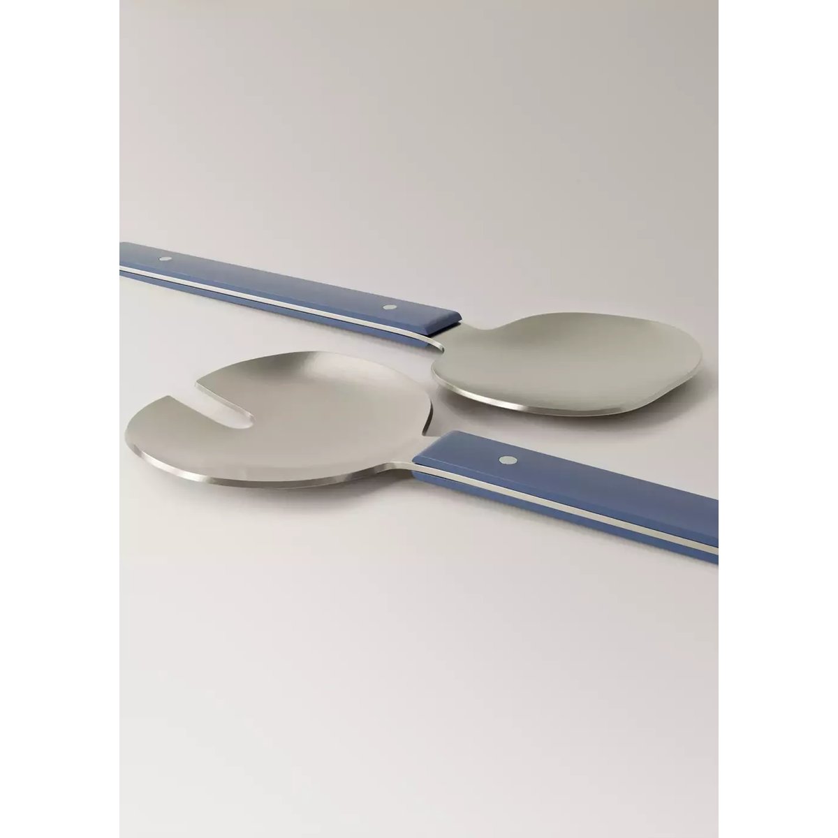 Lot 2 couverts de service 2 pièces acier inoxydable bleu encre, MANGO HOME