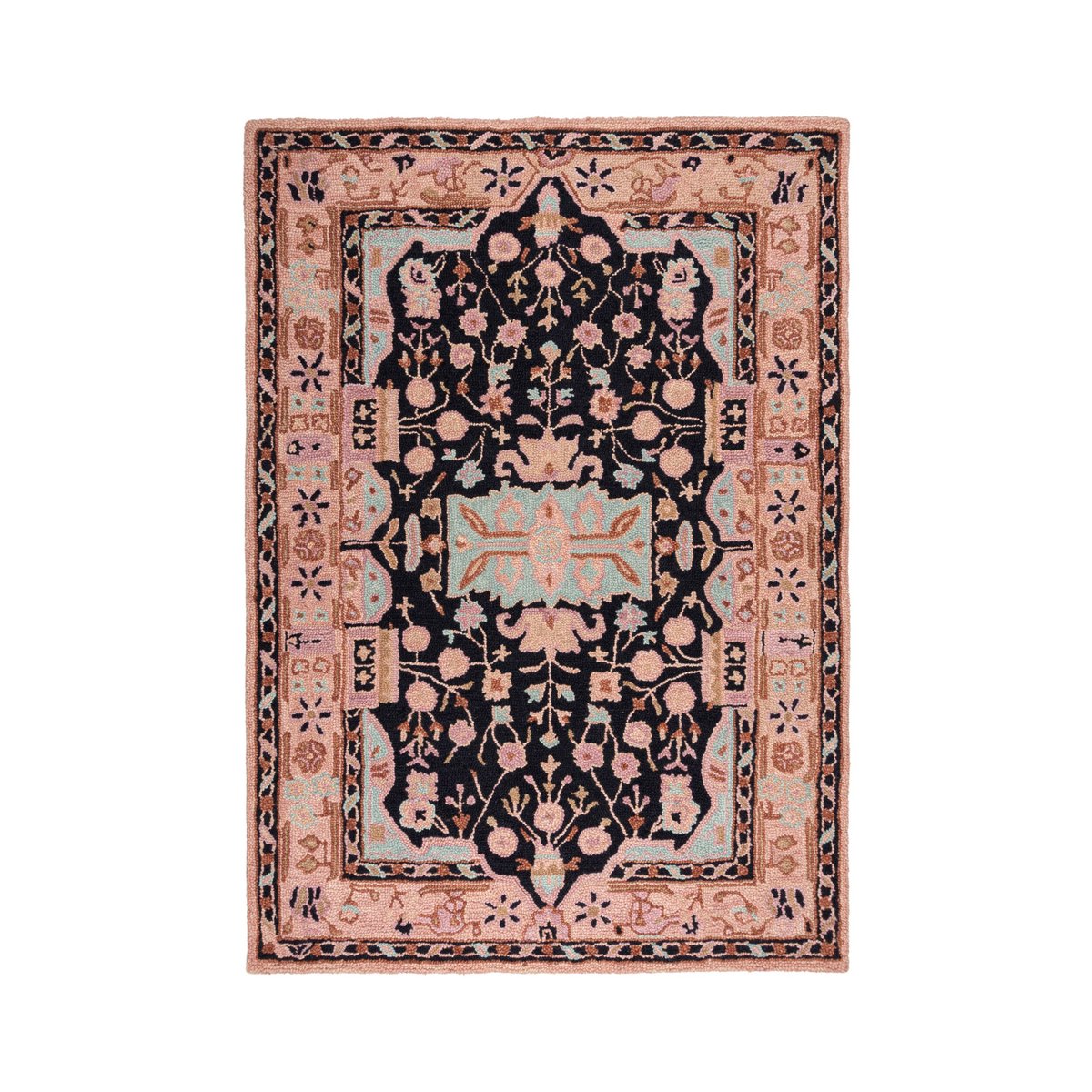 Tapis en laine traditionnel BLOSSOM rose, FLAIR RUGS