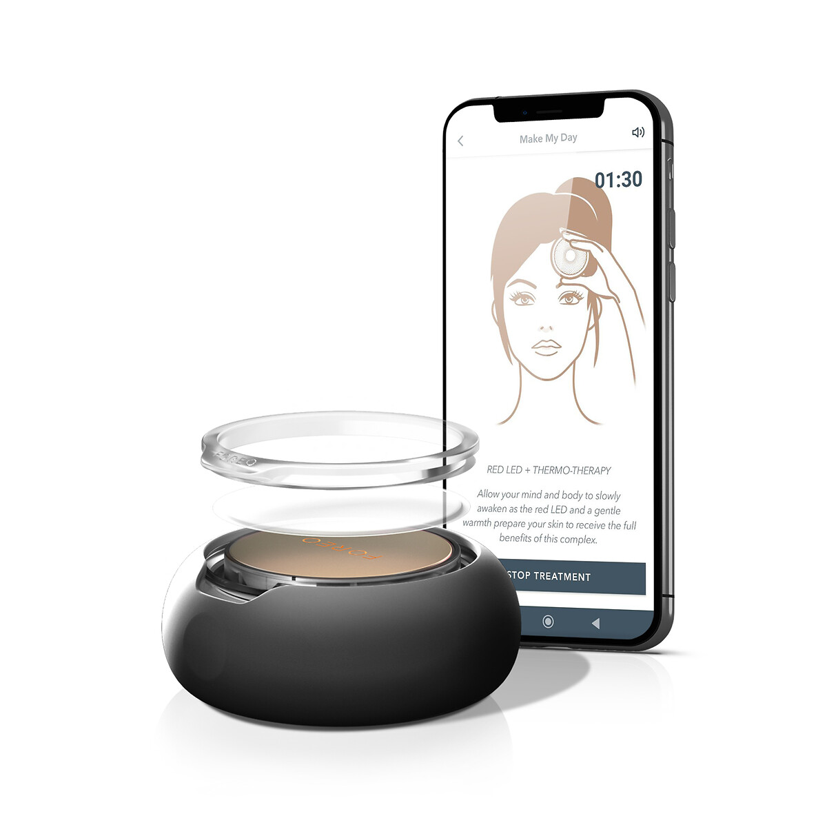 UFO 2 Deep Facial Hydration Device black, FOREO