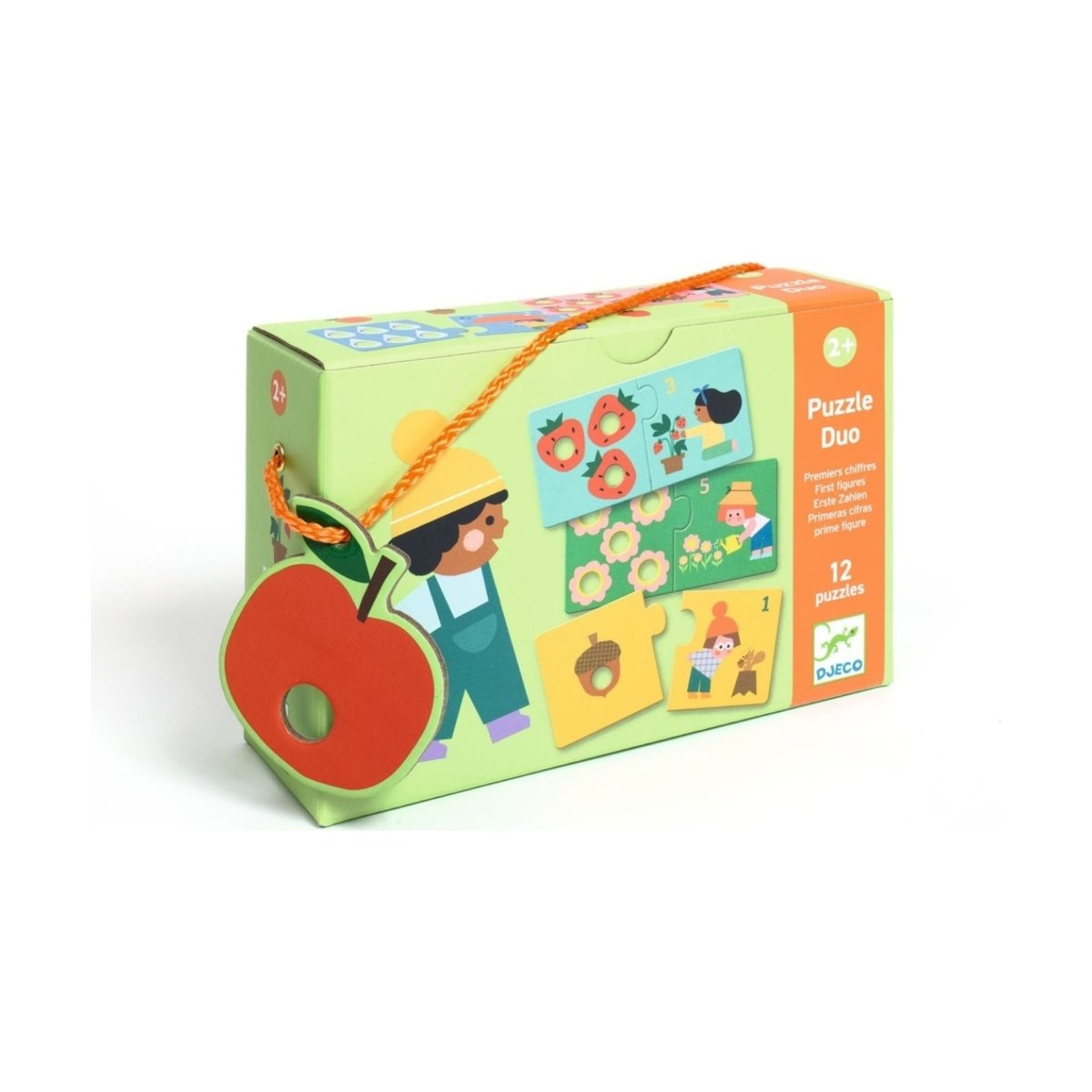 Puzzle duo Premiers chiffres multicolore, DJECO