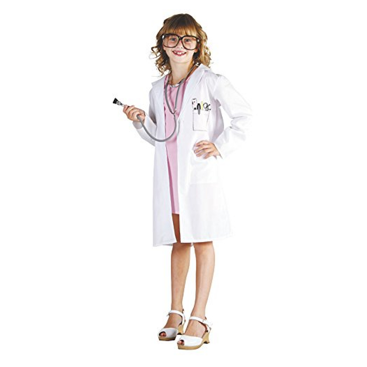 Deguisement blouse de docteur taille 4-6 ans couleur unique, PARTY PRO