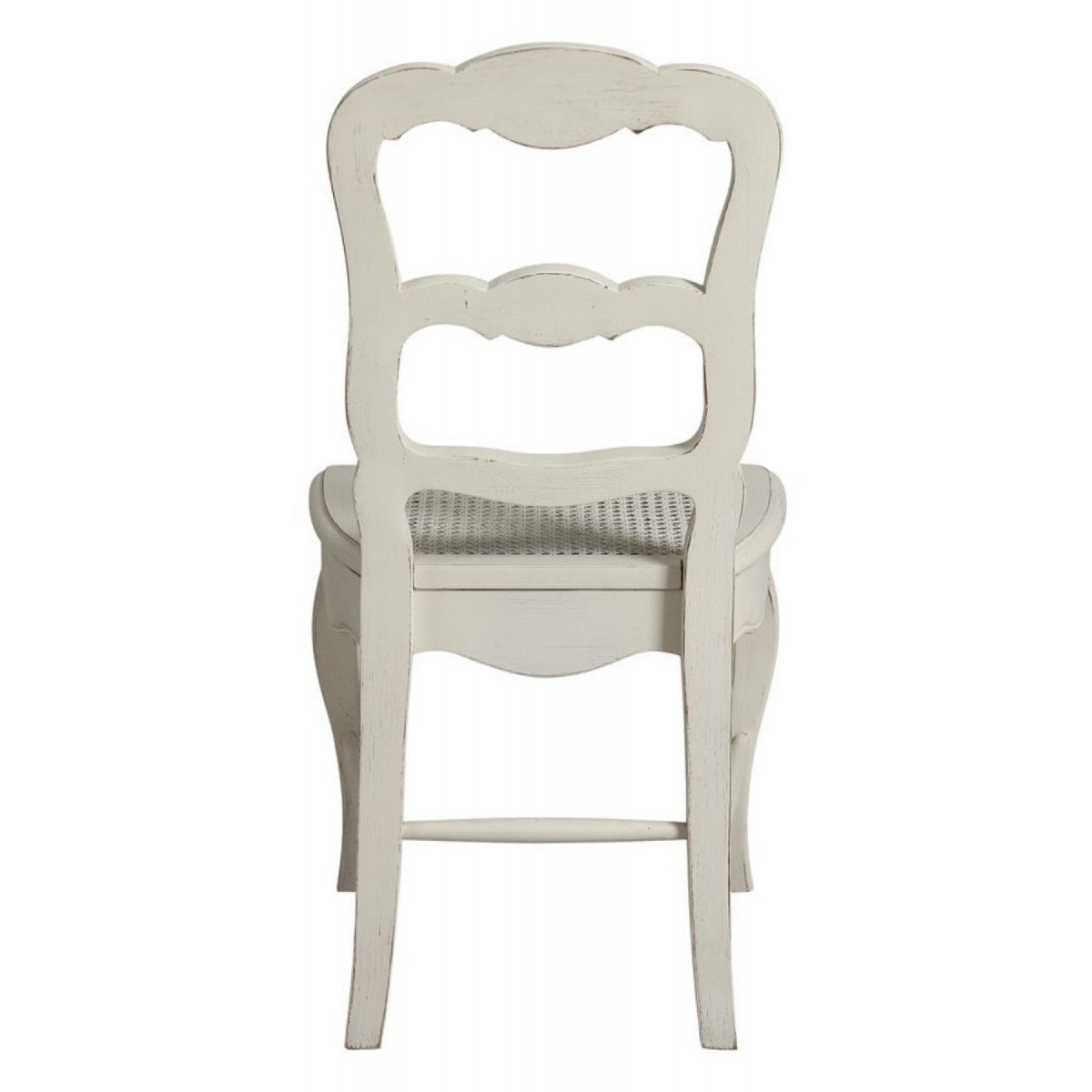 Lot de 2 chaises cannée louise - CHÂTEAU blanc, INTERIOR'S