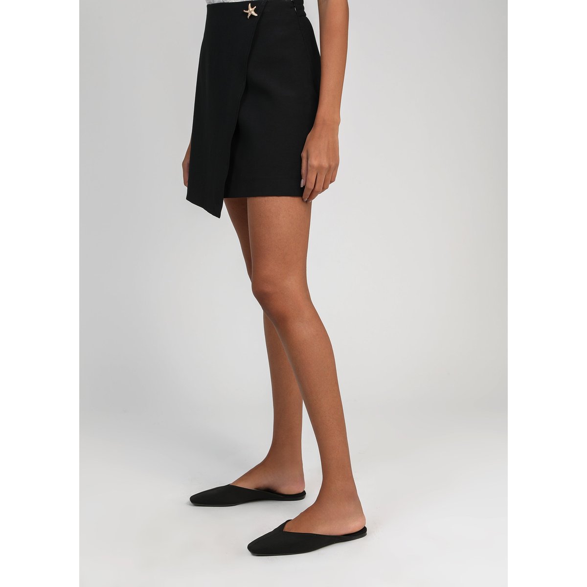 Jupe Courte GIOVANI noir, AN'GE