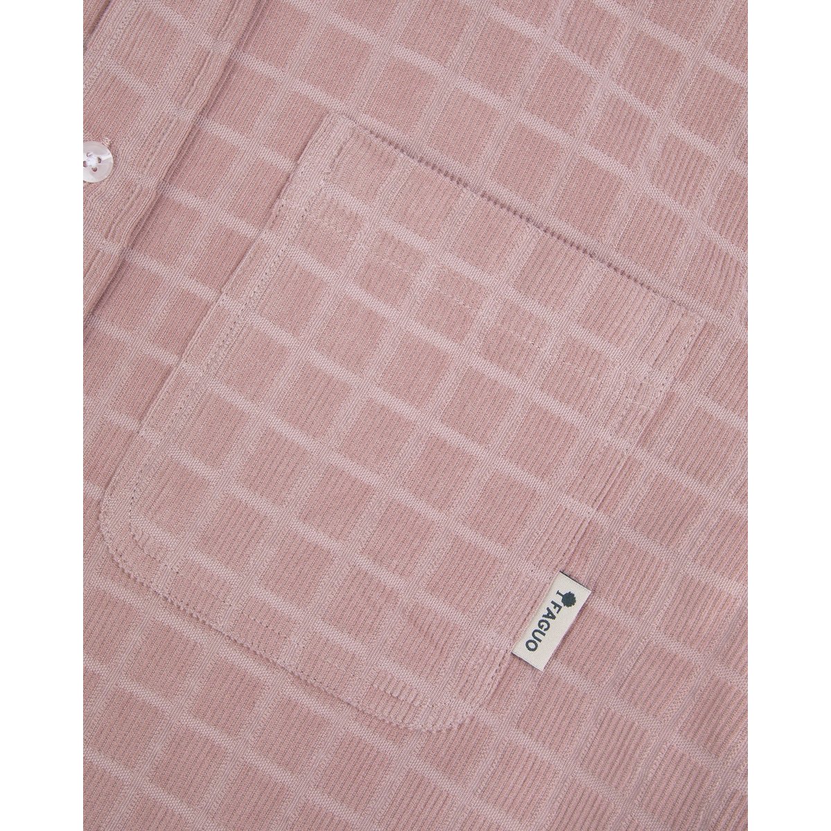 Chemise en velours mauve, FAGUO
