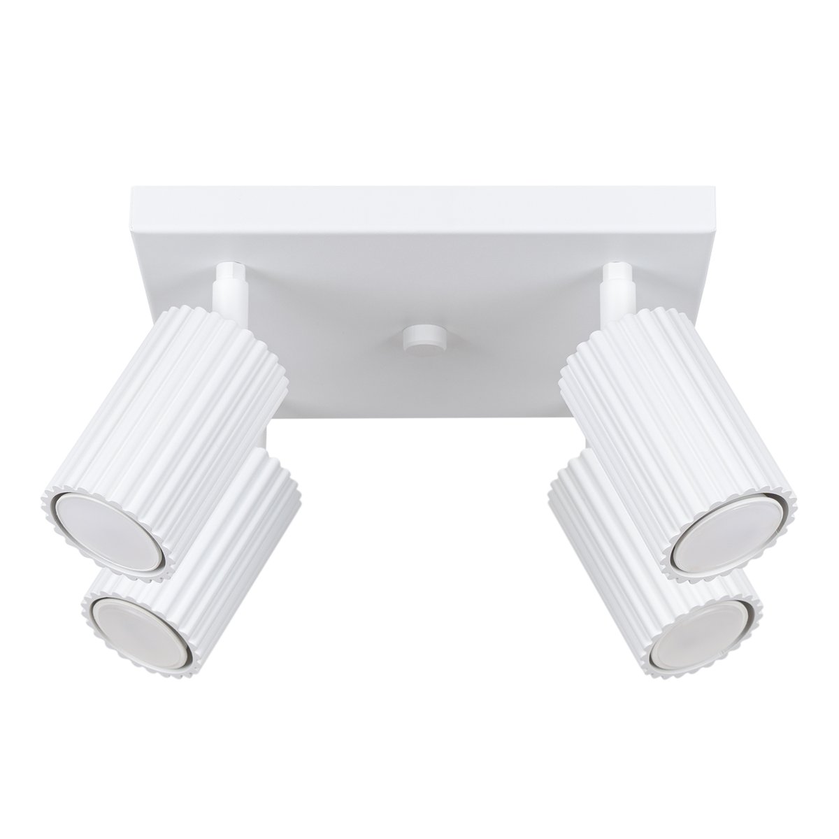 Plafonnier Aluminium Blanc GU10 4 Karbon blanc, EDEN