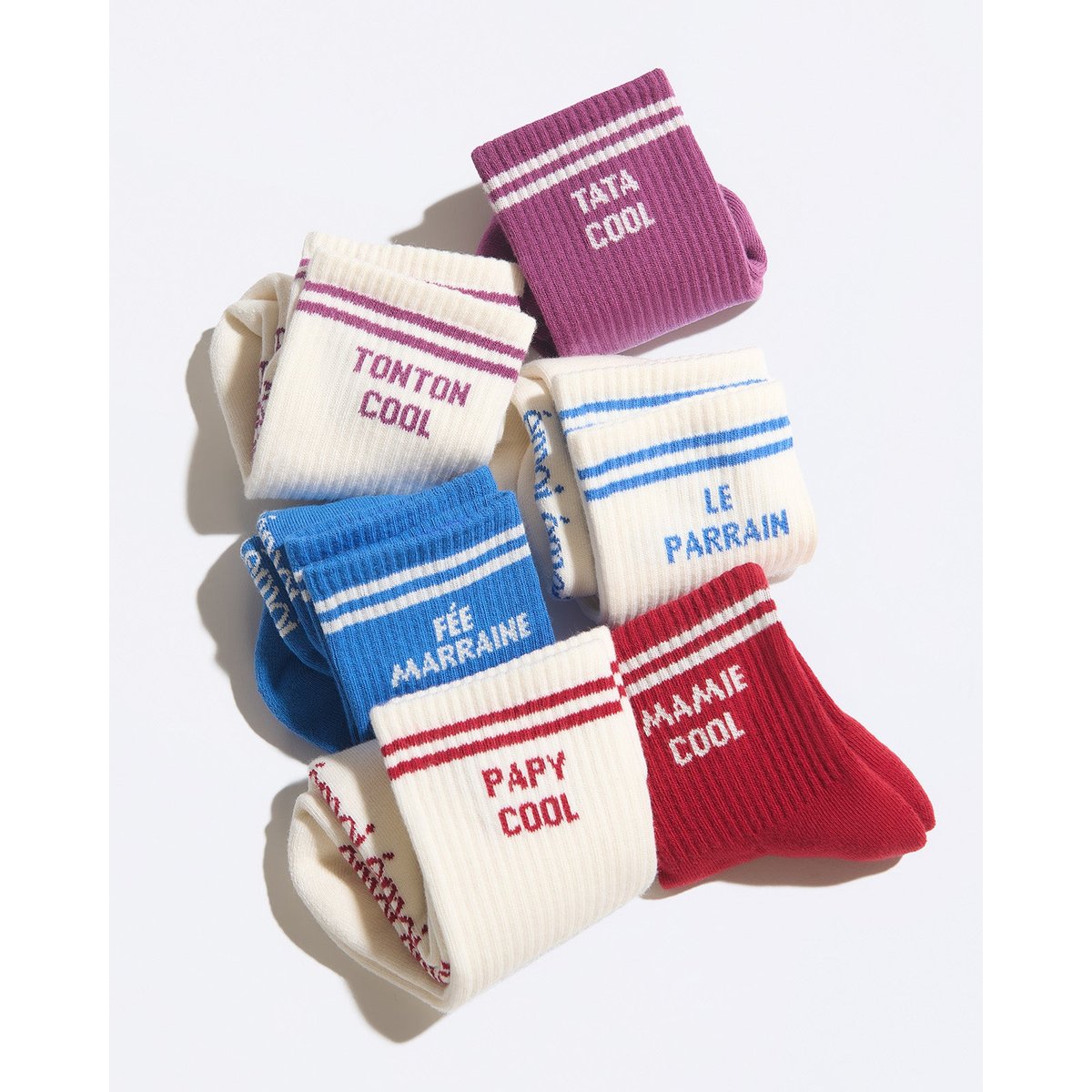 Chaussettes Le parrain beige crème, EMOI EMOI