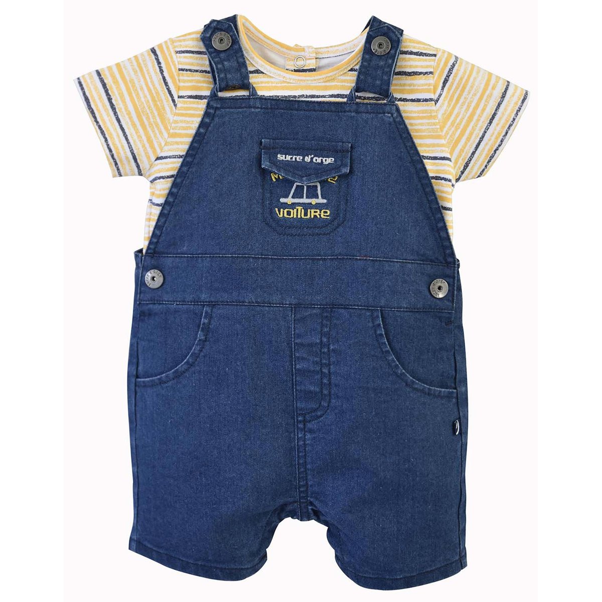 Ensemble court garcon axel bleu, SUCRE D'ORGE