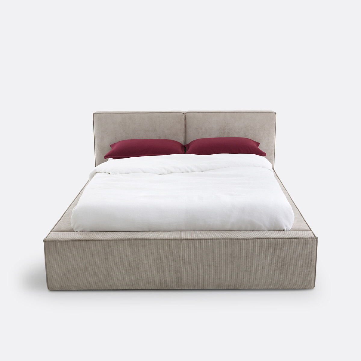 Lit coffre avec sommier relevable, SEVEN grège, LA REDOUTE INTERIEURS