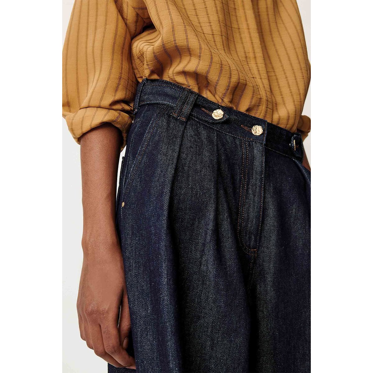 Jean large à pinces, DIEVO denim brut, SESSUN