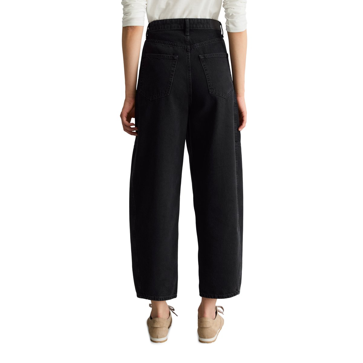 Jeans modèle Enni à coupe large en denim rigide noir, MARC O’POLO DENIM